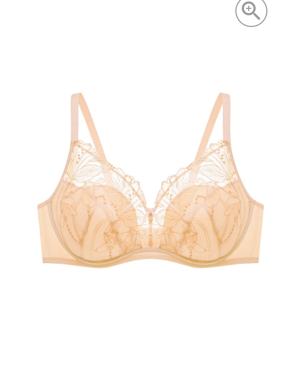 Understance Chloe UniWire Lightly Padded Demi Bra Peach